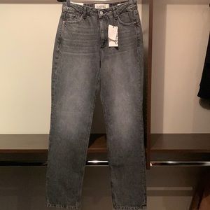 NWT- Stone washed Black/Grey Straight Cut Jeans